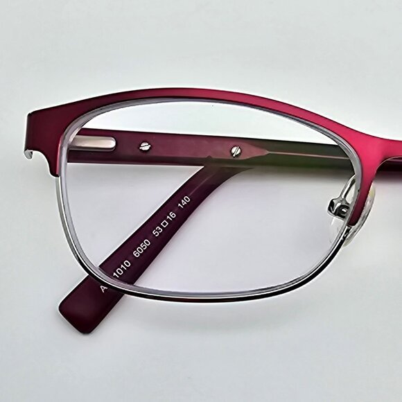 *SOLD* Armani Exchange AX1010 6050 Satin Berry Jam Silver Eyeglasses Frame - Picture 12 of 12